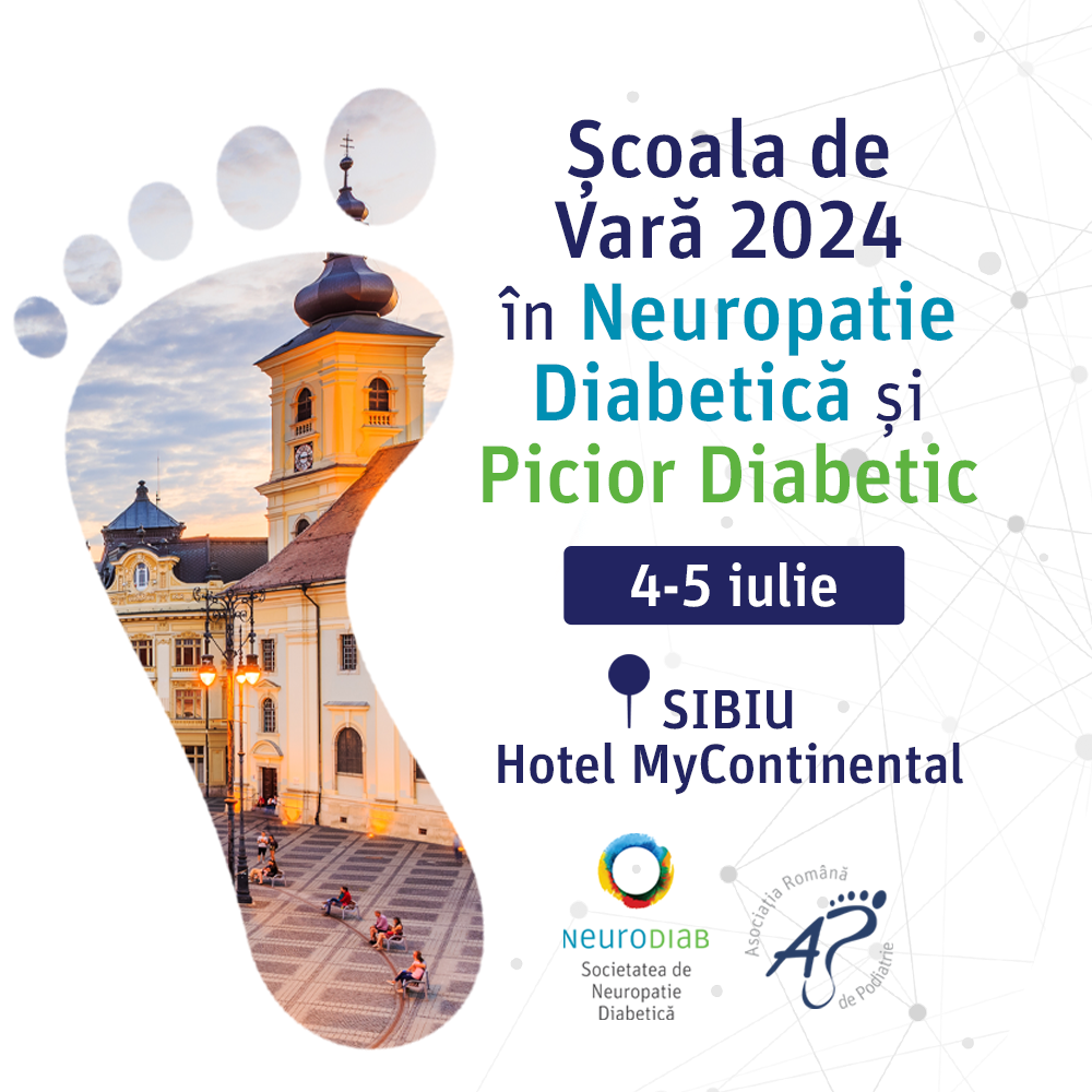 Școala de Vară în Neuropatie Diabetică și Picior Diabetic 2024 Școala de Vară în Neuropatie Diabetică și Picior Diabetic 2024